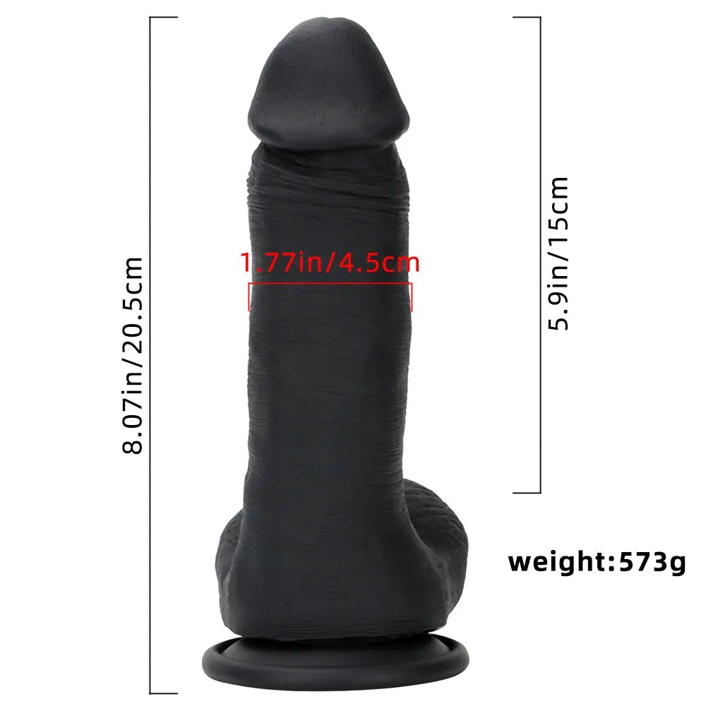 #3 marbled silicone suction cup dildo