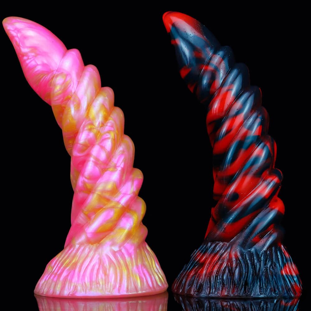 Marbled spiral fantasy dildo, photo 1