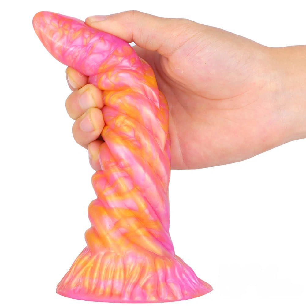 Marbled spiral fantasy dildo, photo 10