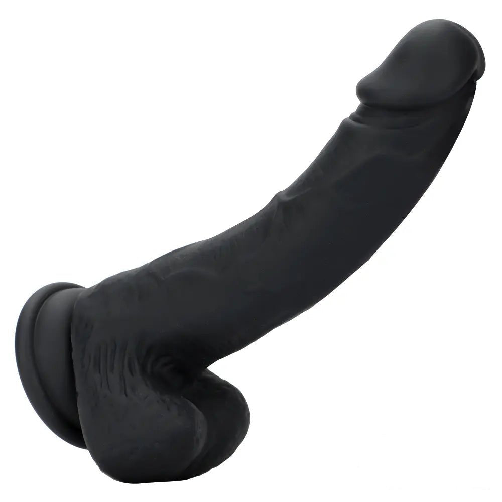Marbled suction cup silicone dildo, photo 2