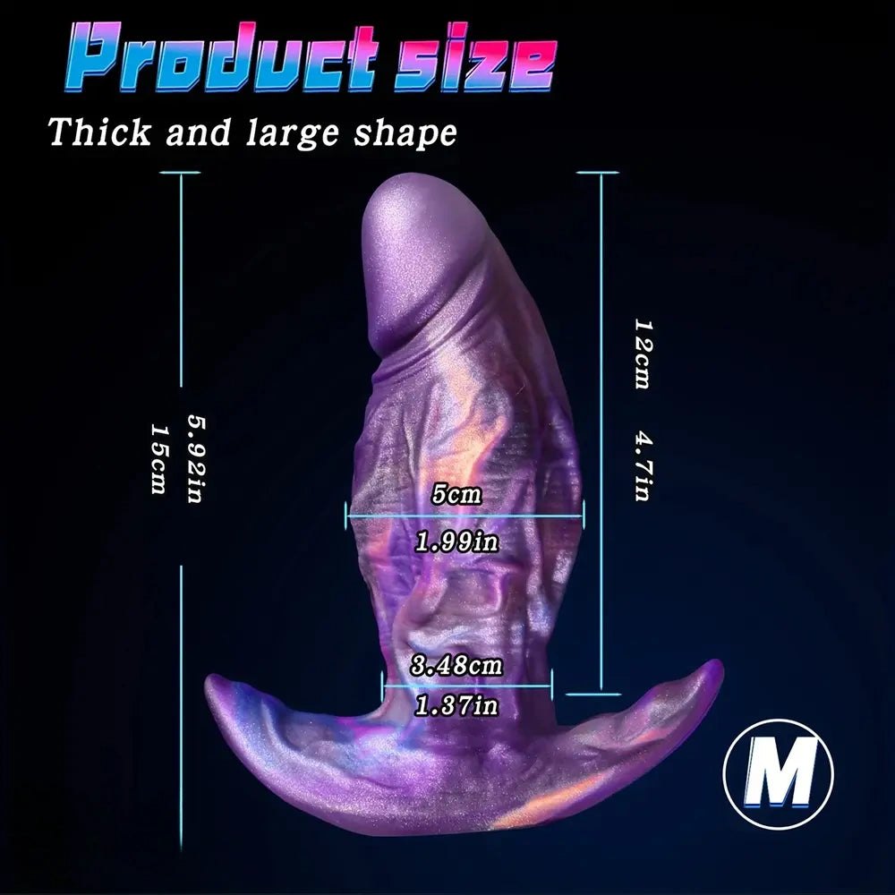 Marbled swirl silicone anal plug, photo 10