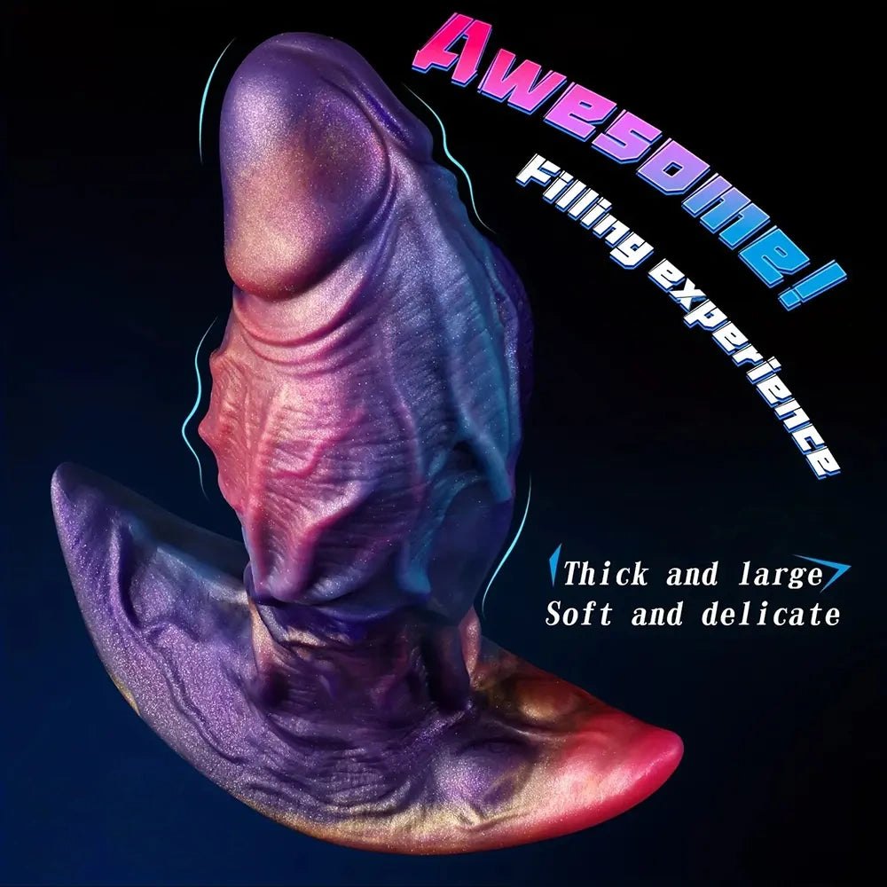 Marbled swirl silicone anal plug, photo 11