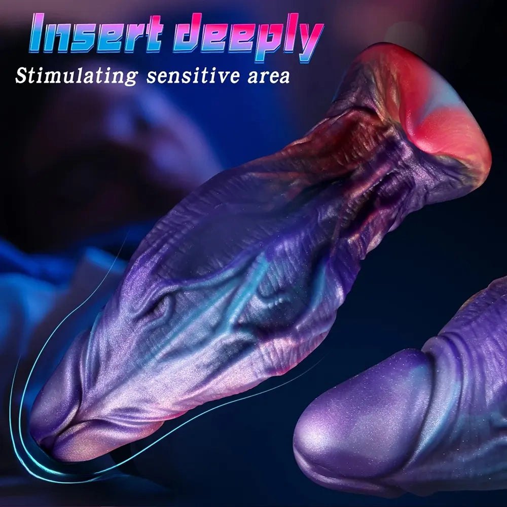 Marbled swirl silicone anal plug, photo 8