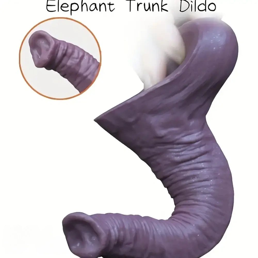 Mauve curved g-spot dildo, photo 5