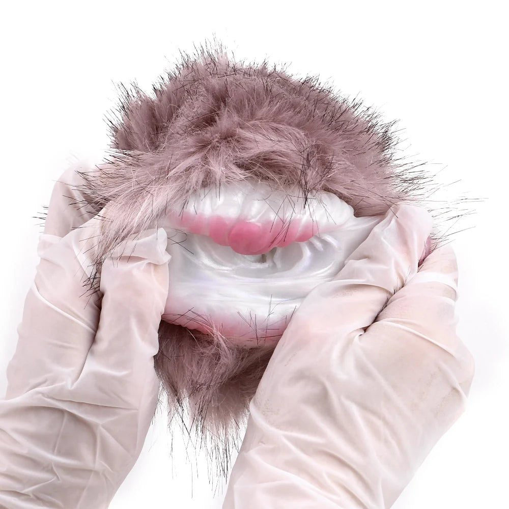 Mauve lilac fur masturbator, single entry, photo 3