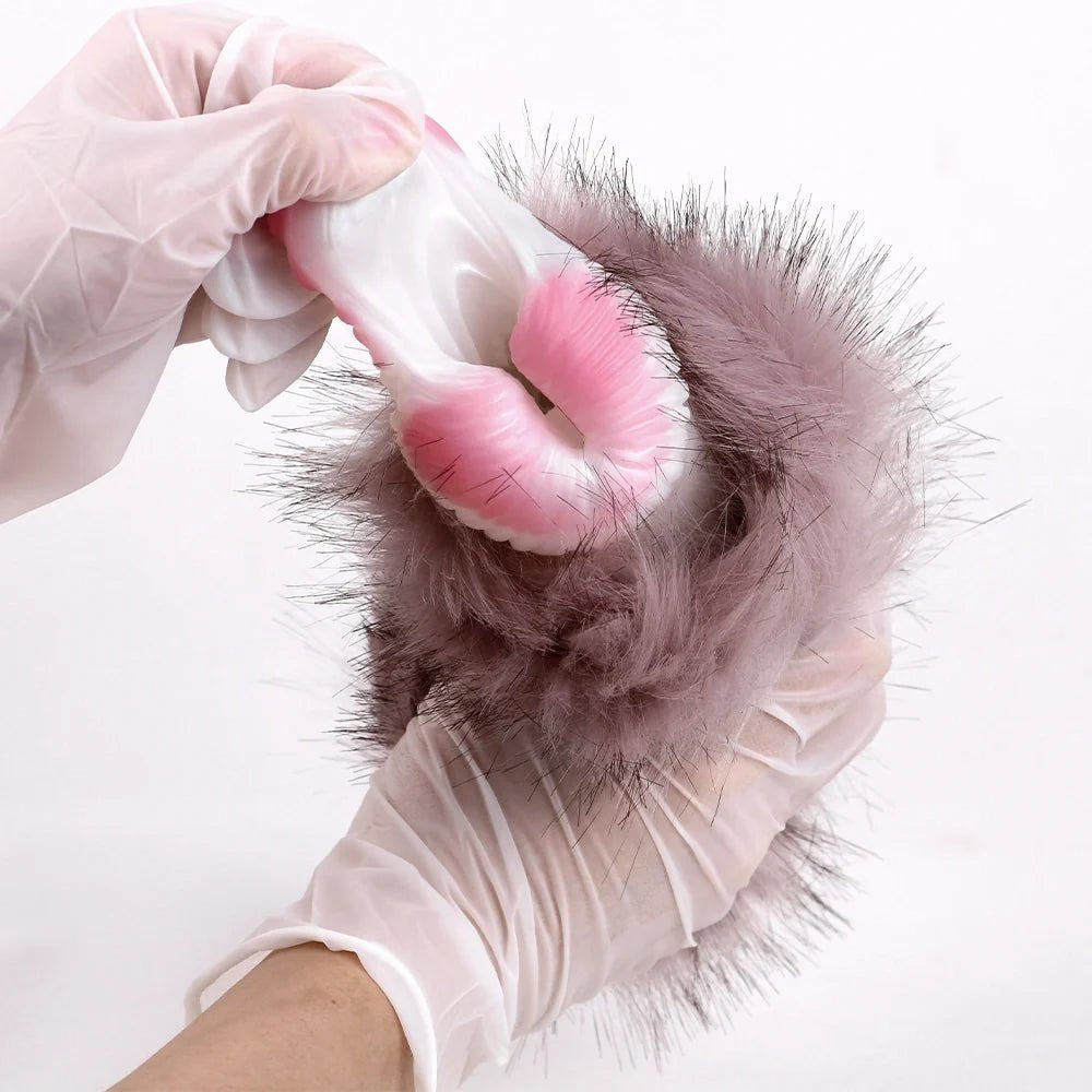 Mauve lilac fur masturbator, single entry, photo 9