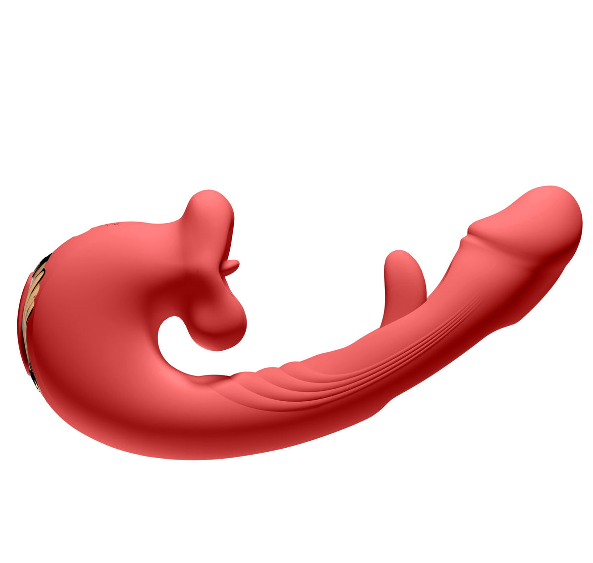 Red app-controlled rabbit vibrator, photo 2
