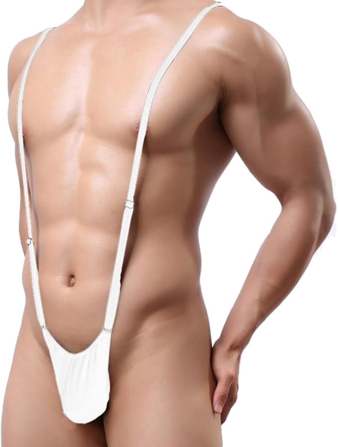 White men s adjustable bulge thong