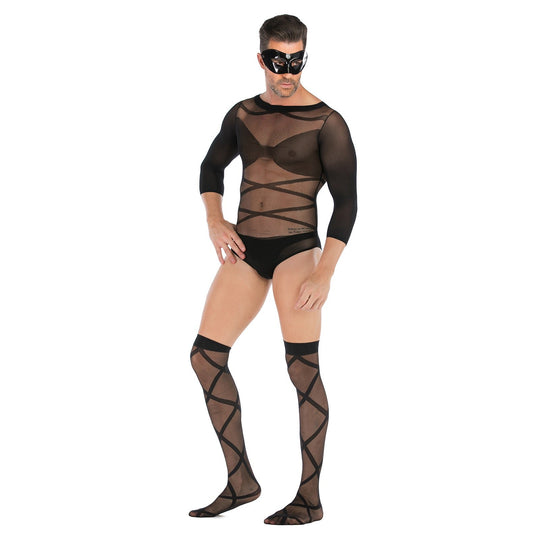 Men s fishnet suit mask, photo 1