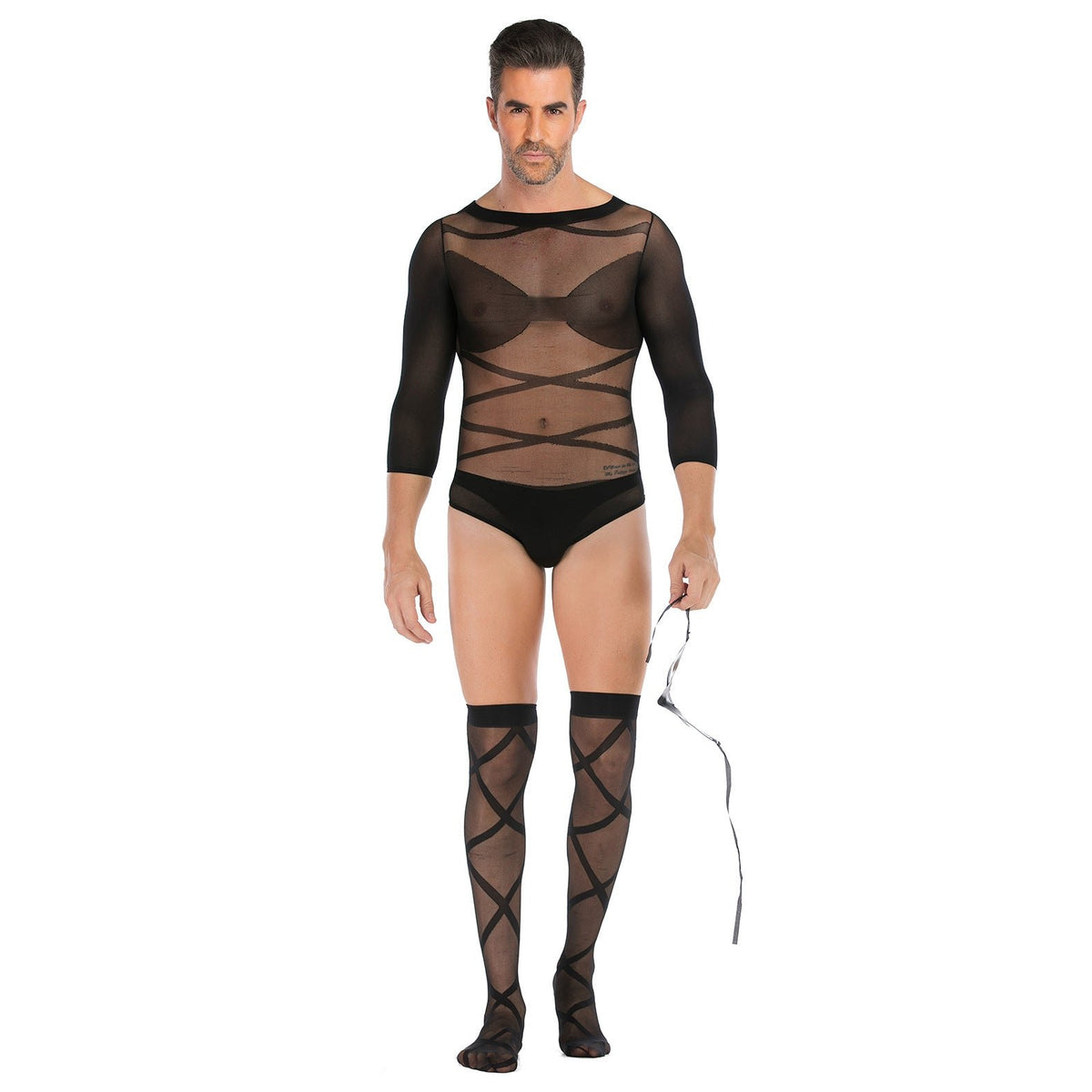 Men s fishnet suit mask, photo 2