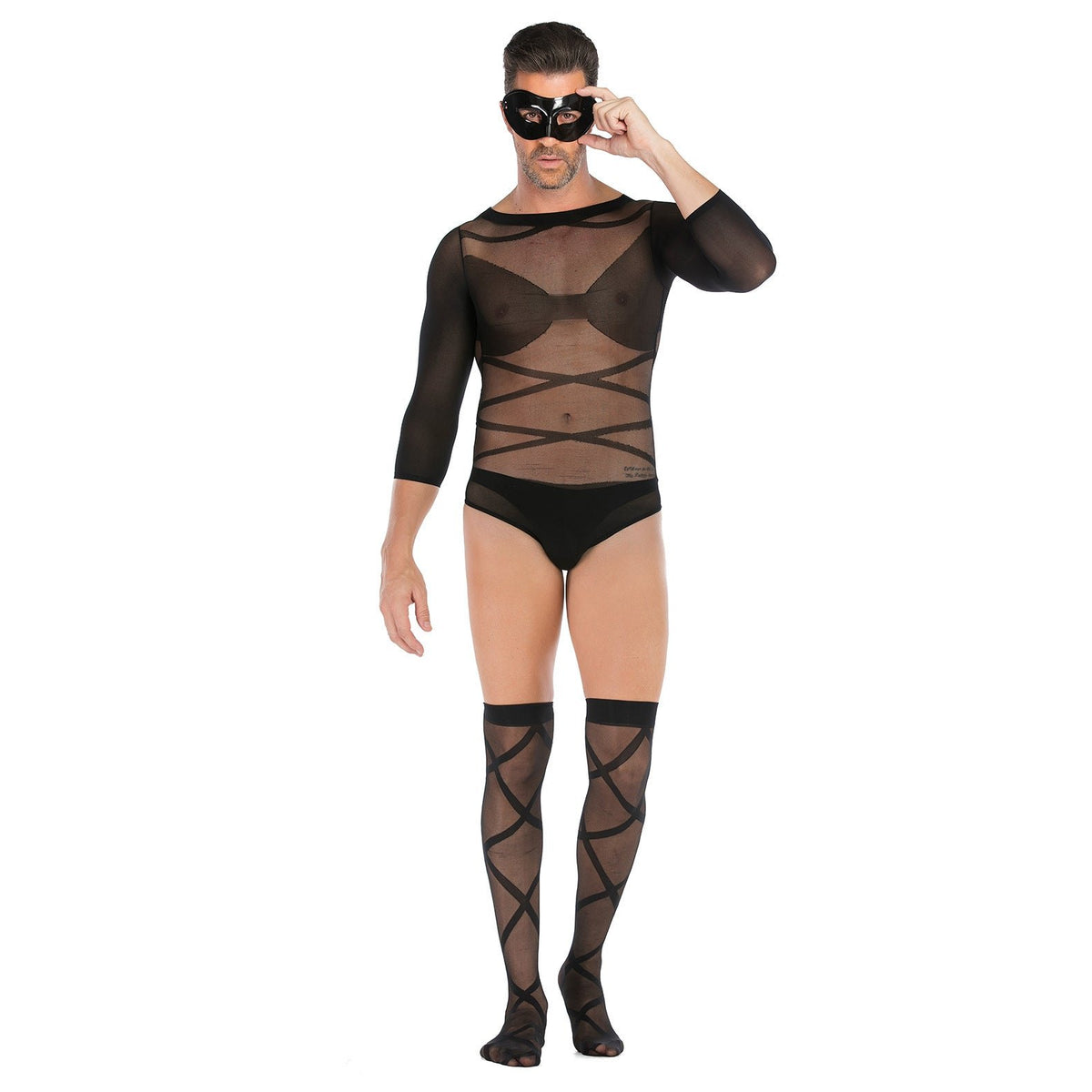 Men s fishnet suit mask, photo 3