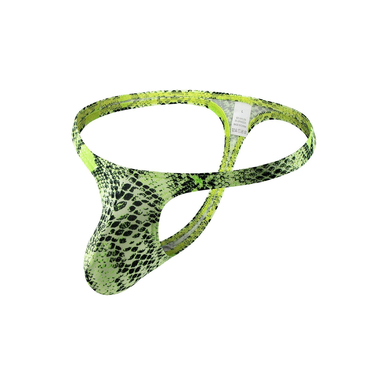 Mens animal print low rise pouch thong, photo 5