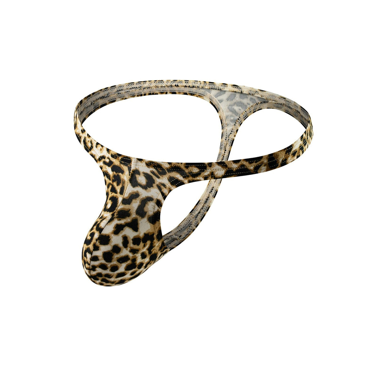 Mens animal print low rise pouch thong, photo 6