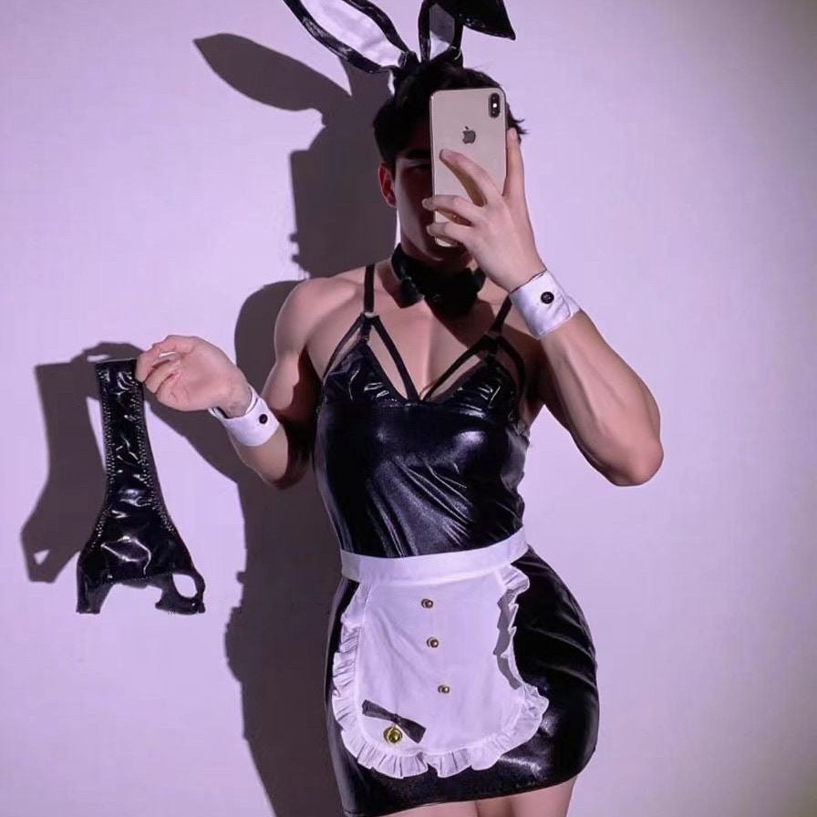 Mens bunny girl maid roleplay costume, photo 5