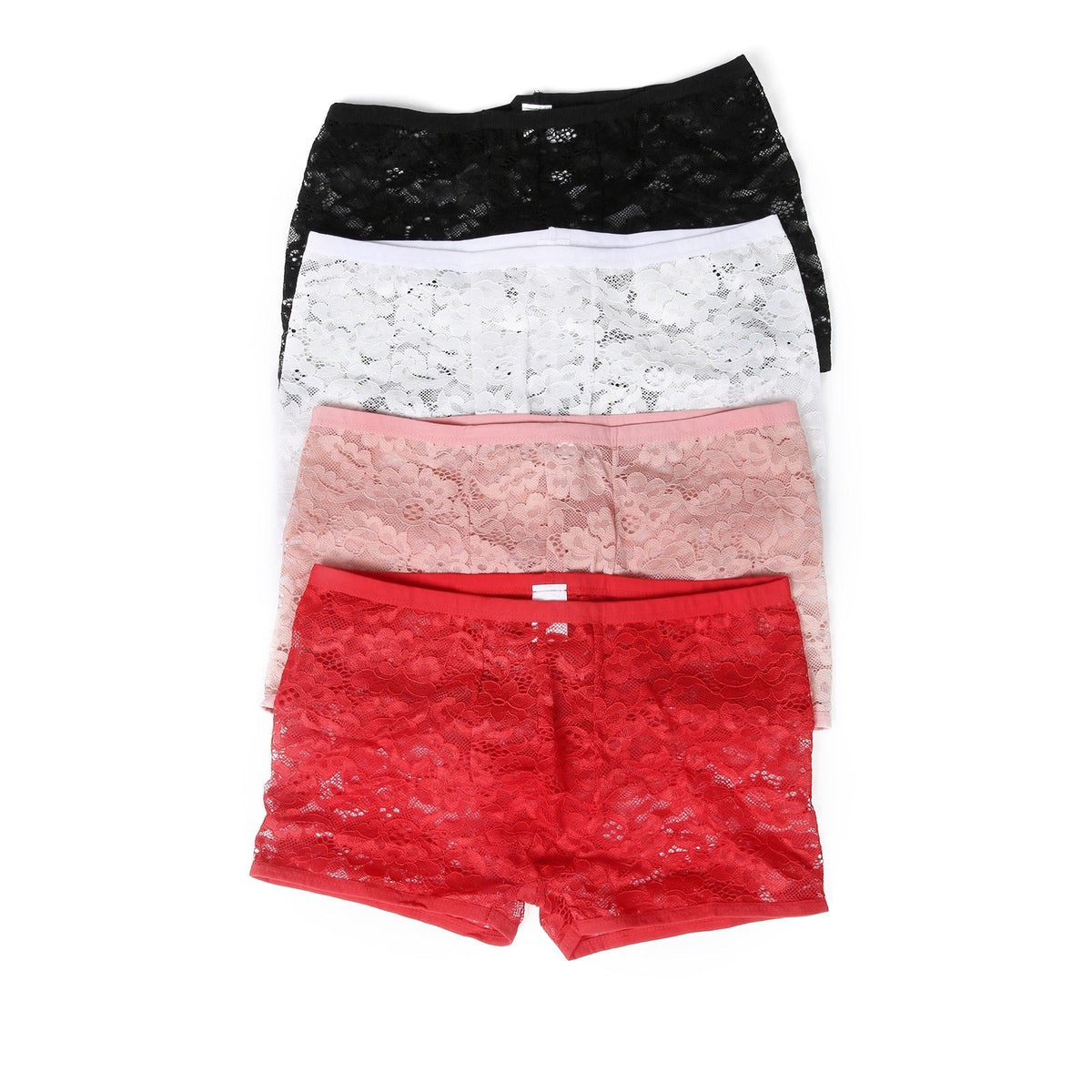 Mens floral lace sheer boxer briefs, photo 5