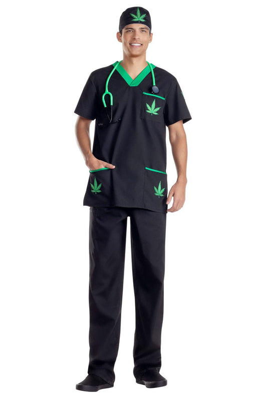 Multi mens green nurse roleplay costume
