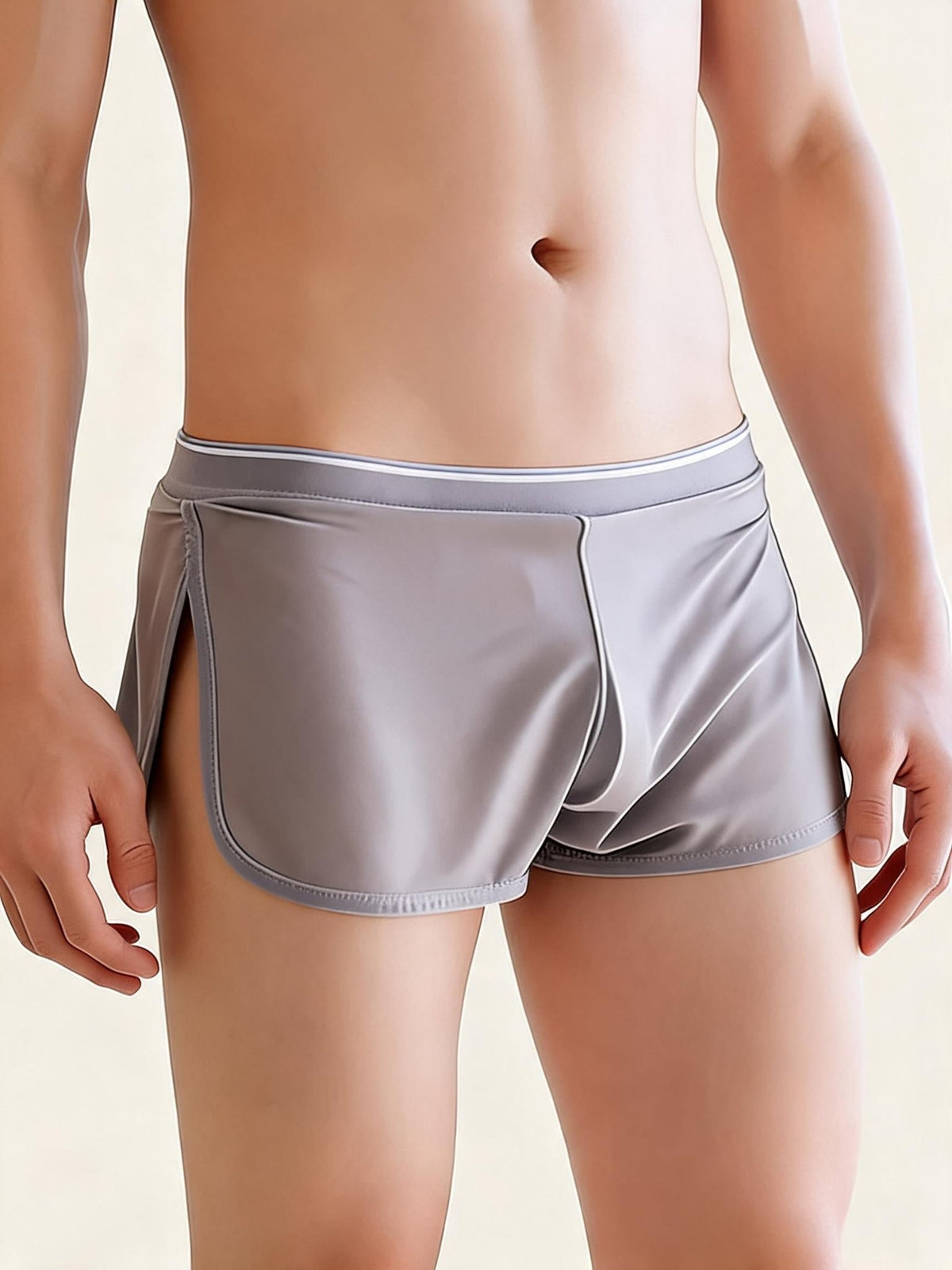 Mens ice silk quick dry booty shorts, photo 1