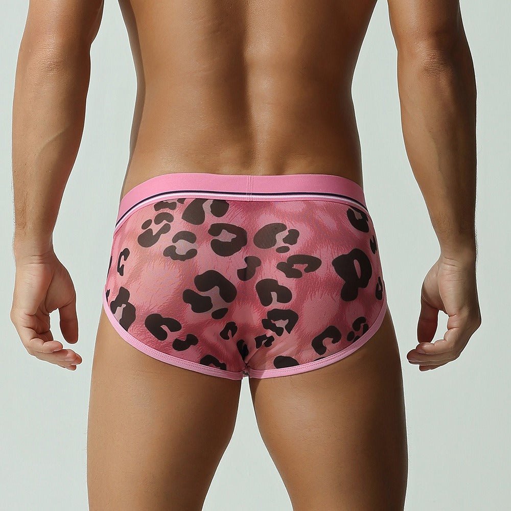 Mens leopard print contour pouch briefs, photo 9