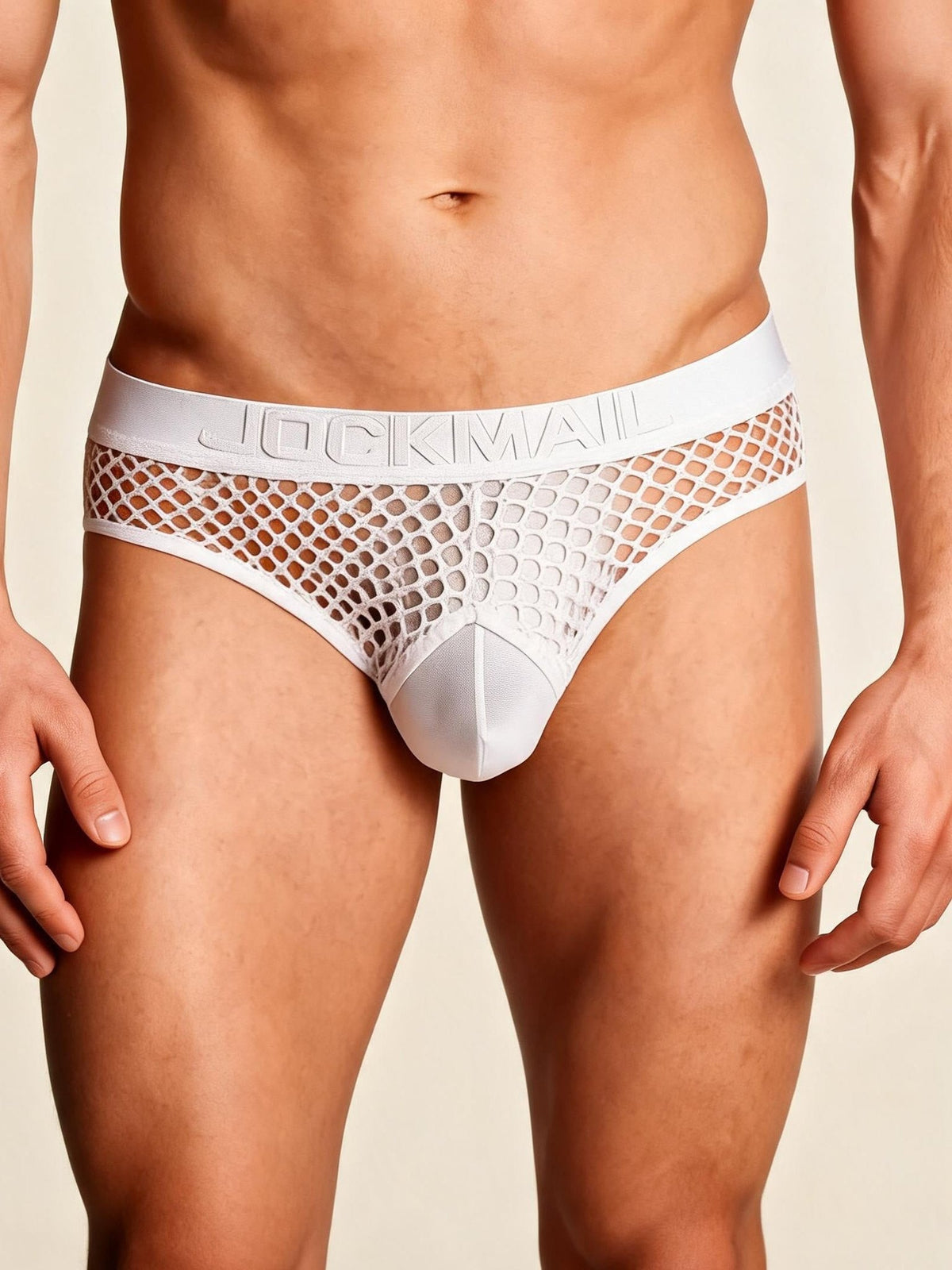 Mens fishnet mesh see through briefs, photo 1