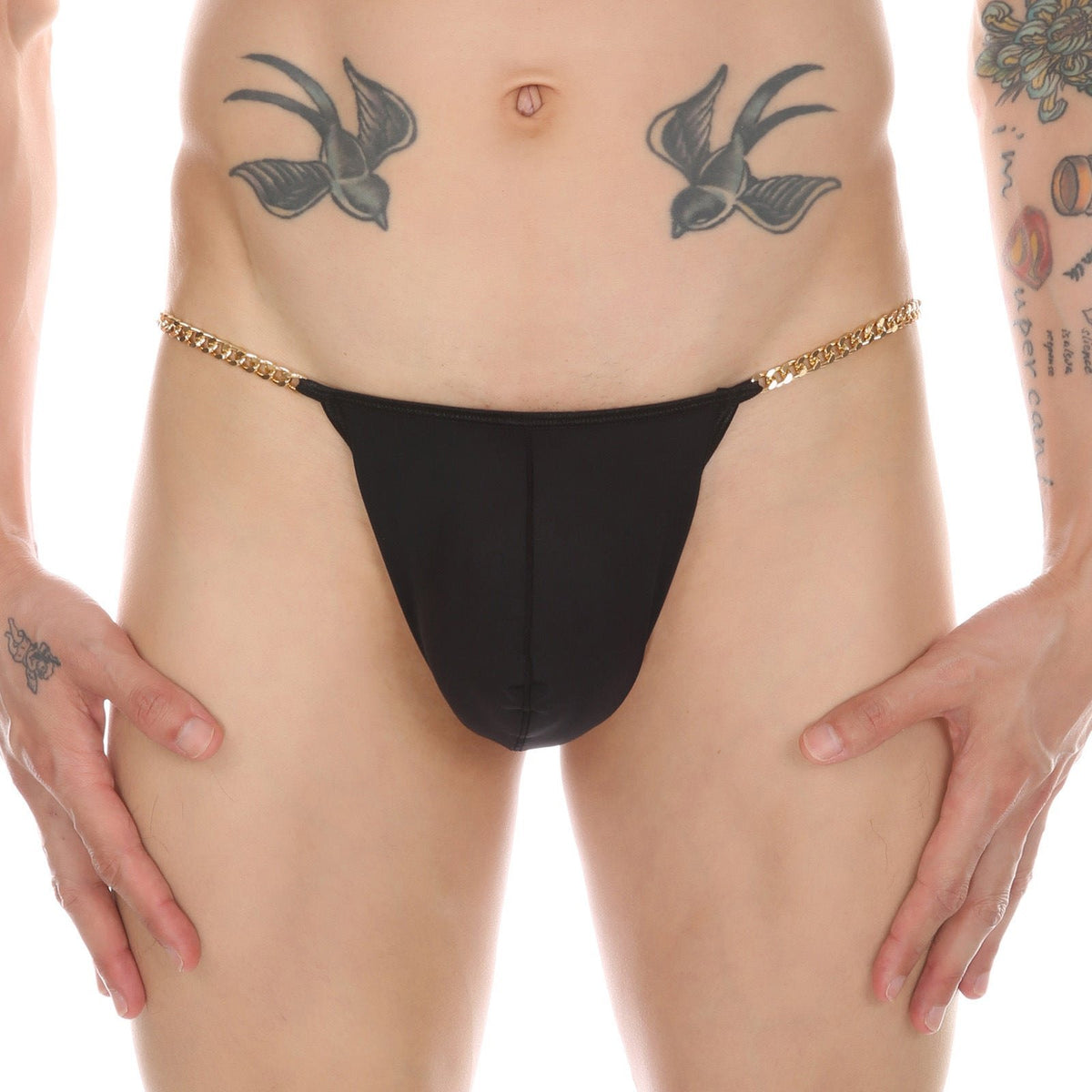 Mens ice silk waistchain g string, photo 4