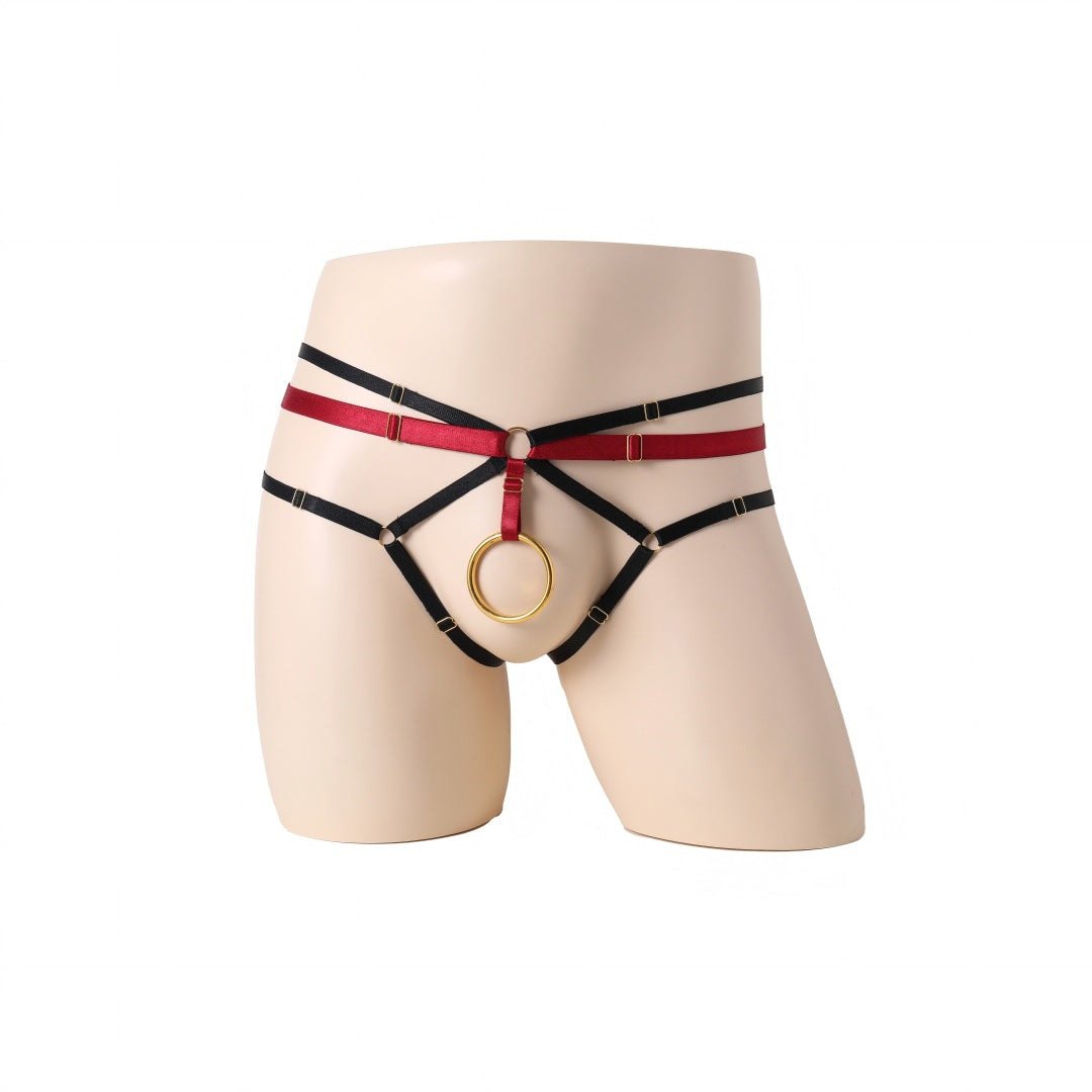 Mens multi strap cutout low rise jockstrap, photo 5