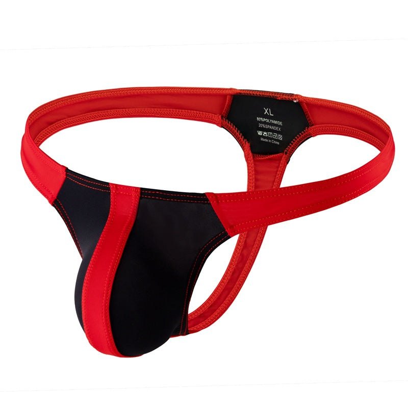 Mens patchwork u pouch bikini briefs, photo 9