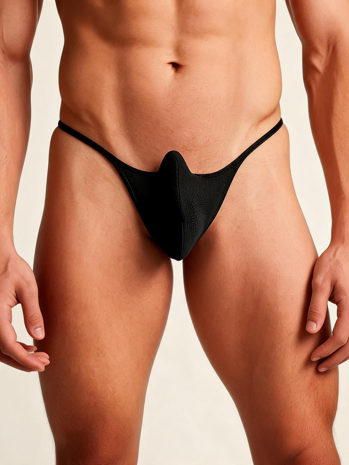 Mens see through mesh low rise g-string, photo 1