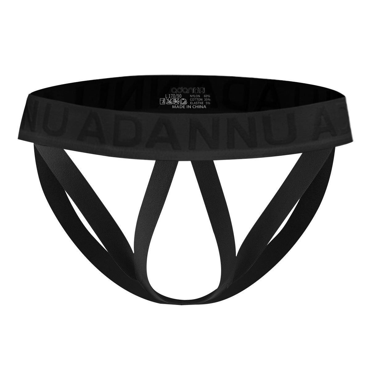 Mens strappy cutout gym jockstrap thong, photo 7