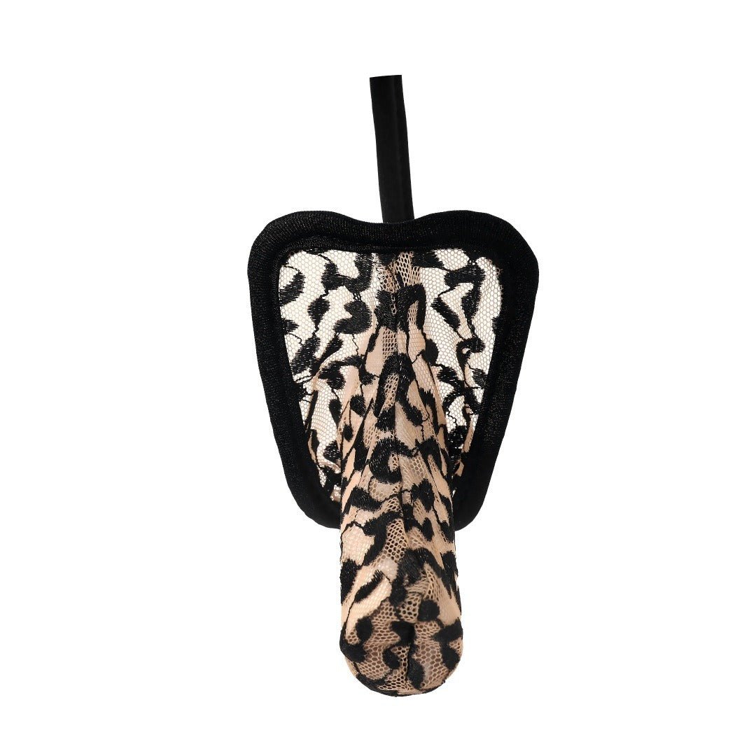 Mens tiger print lace low rise thong, photo 5