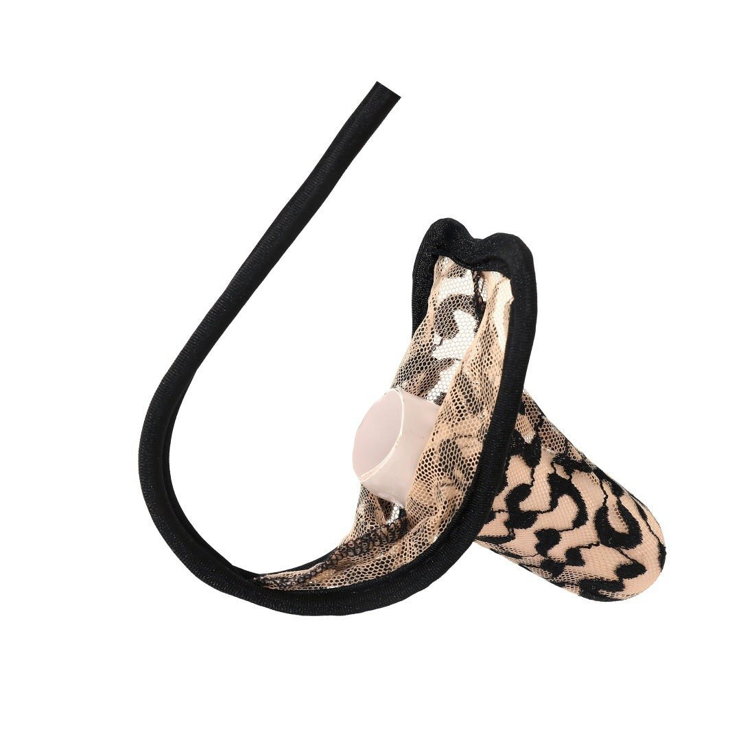 Mens tiger print lace low rise thong, photo 6