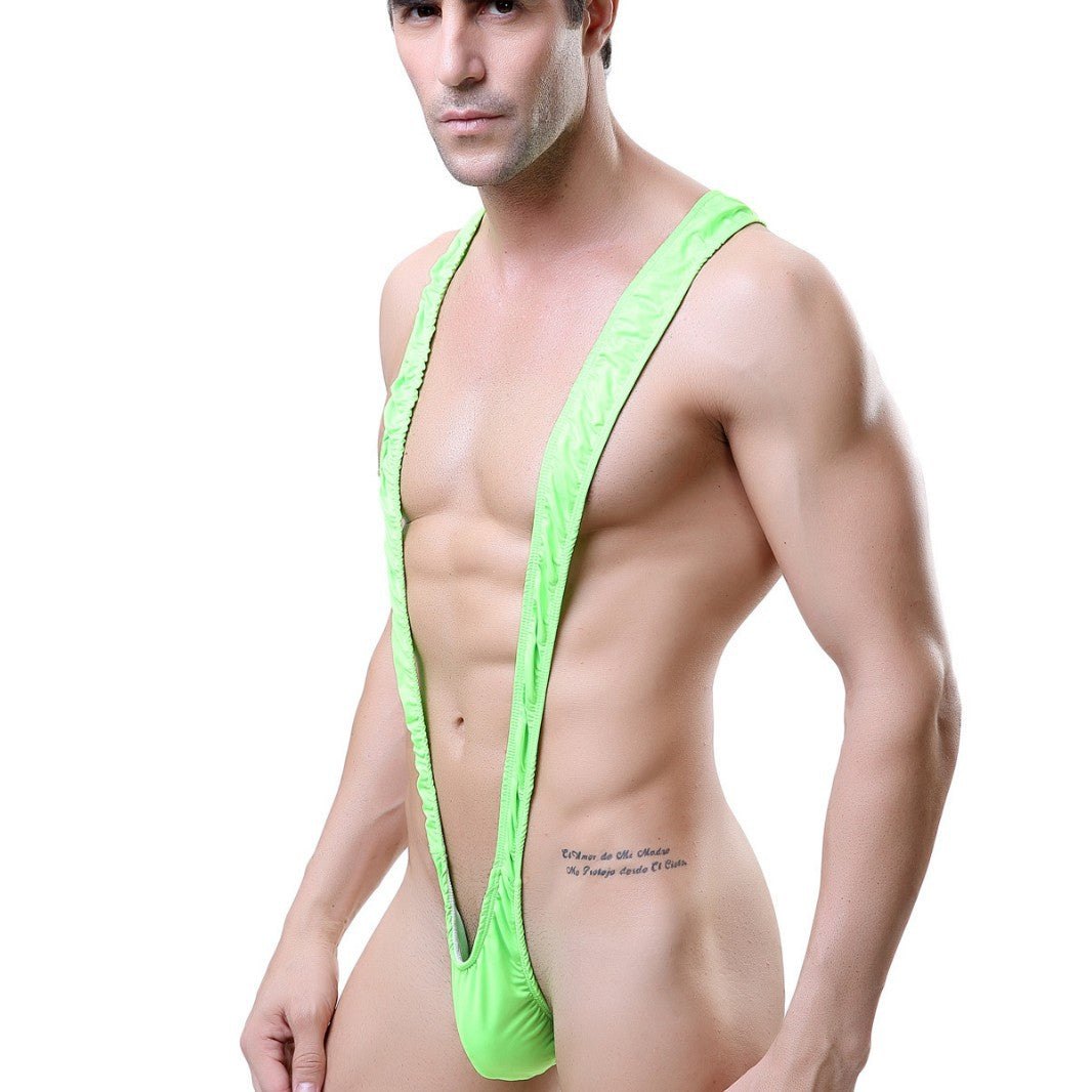 Mens v front suspender thong bodysuit, photo 2