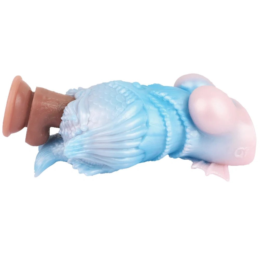 Blue and pink pearlescent mermaid fantasy masturbator, photo 4