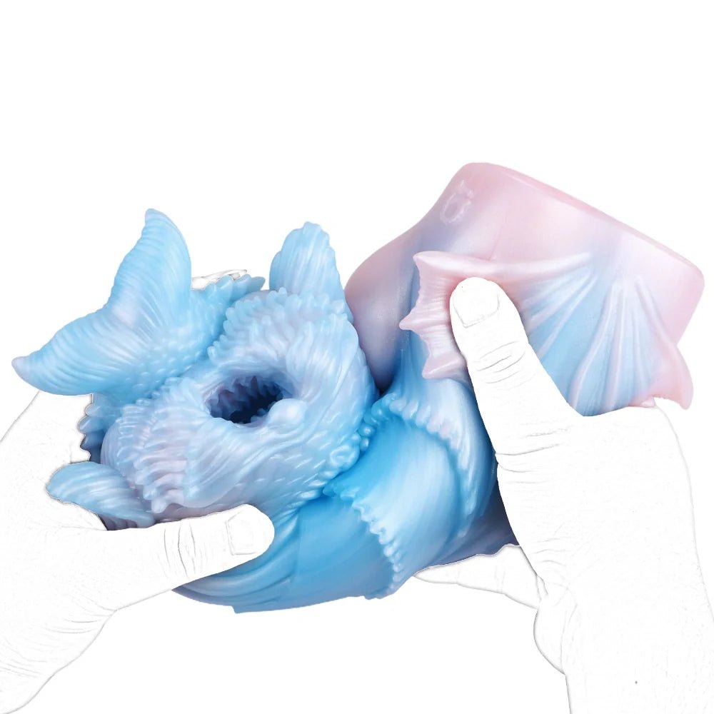 Blue and pink pearlescent mermaid fantasy masturbator, photo 5