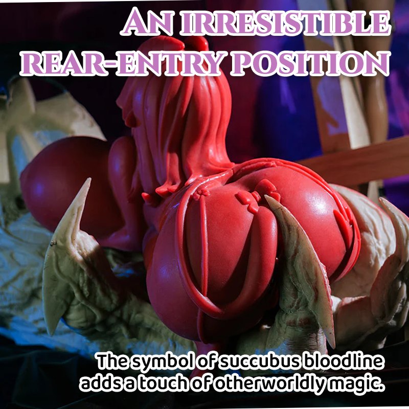 Red skin demon girl torso figure, photo 7