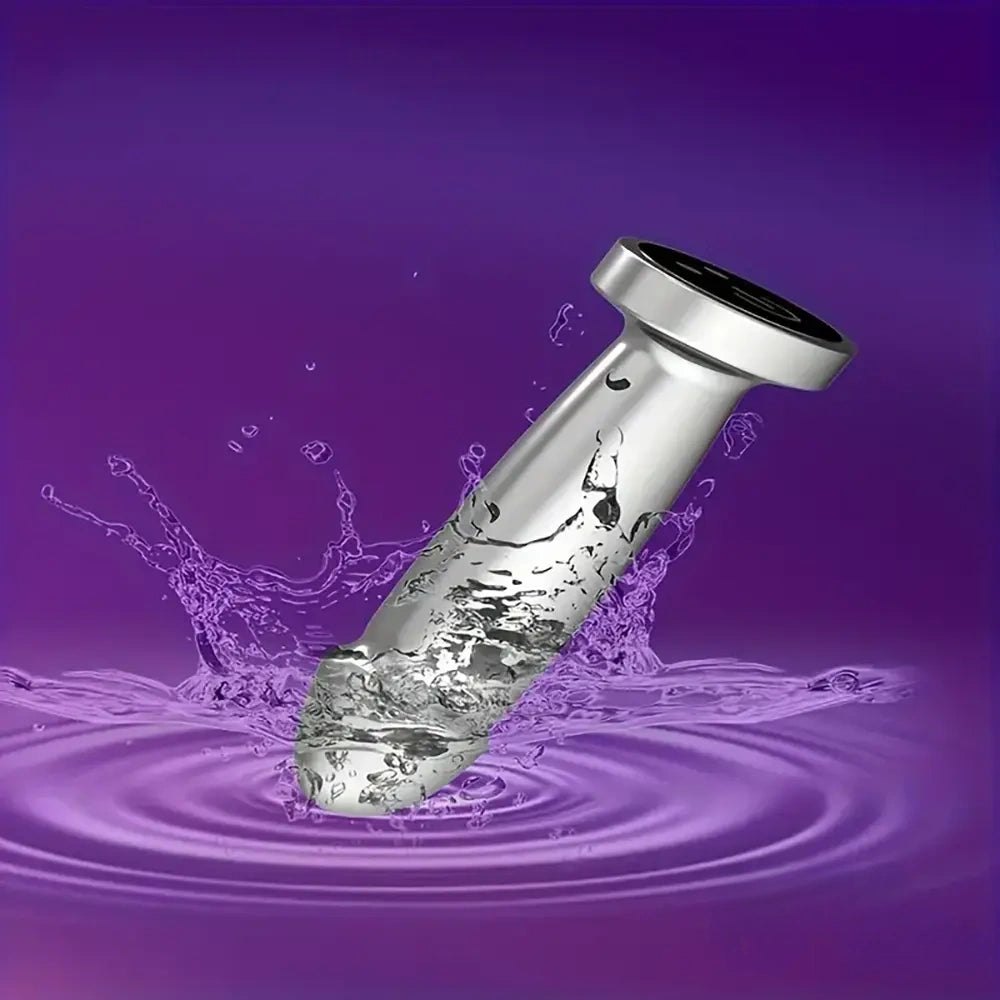 Polished silver metal vibrator, photo 3