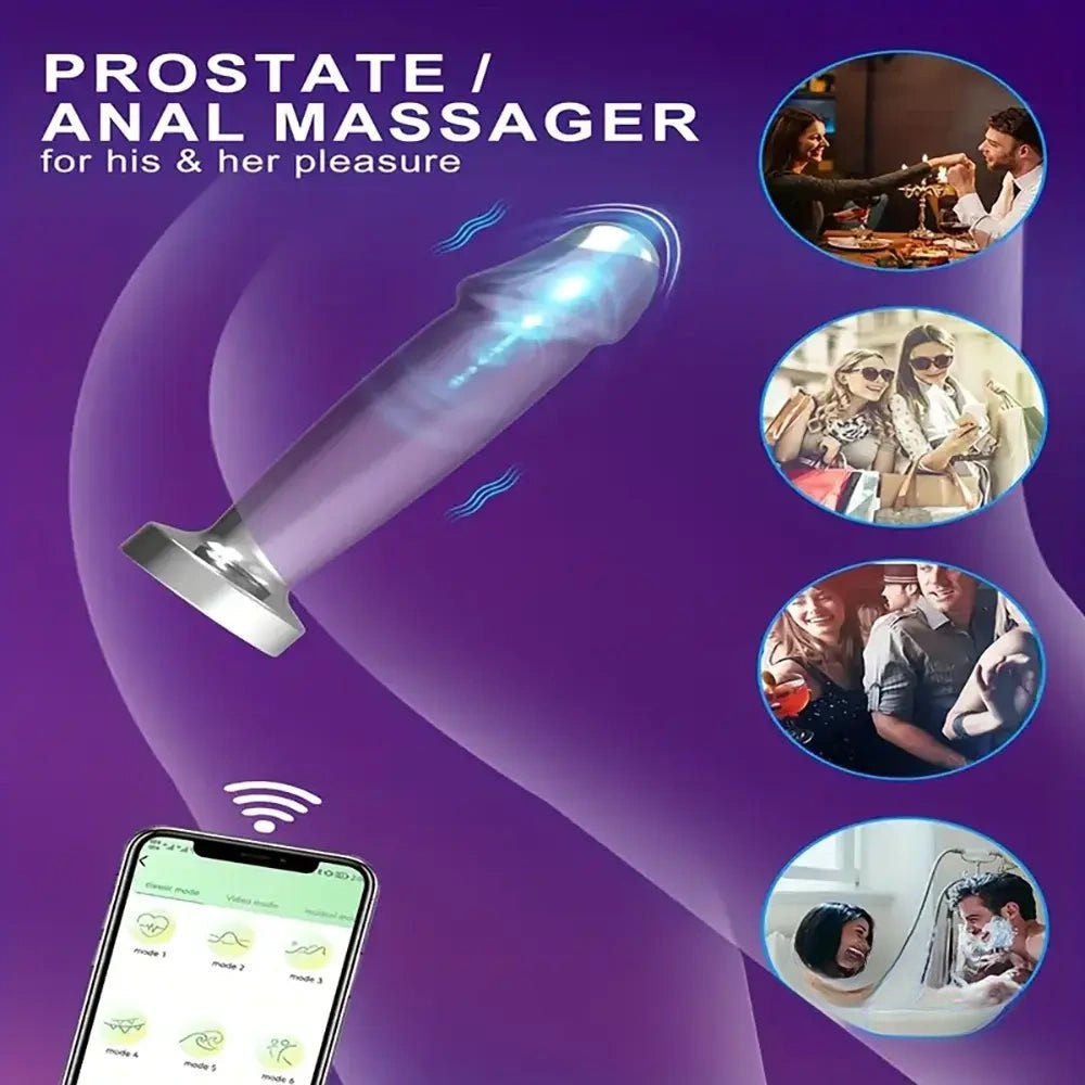Polished silver metal vibrator, photo 5