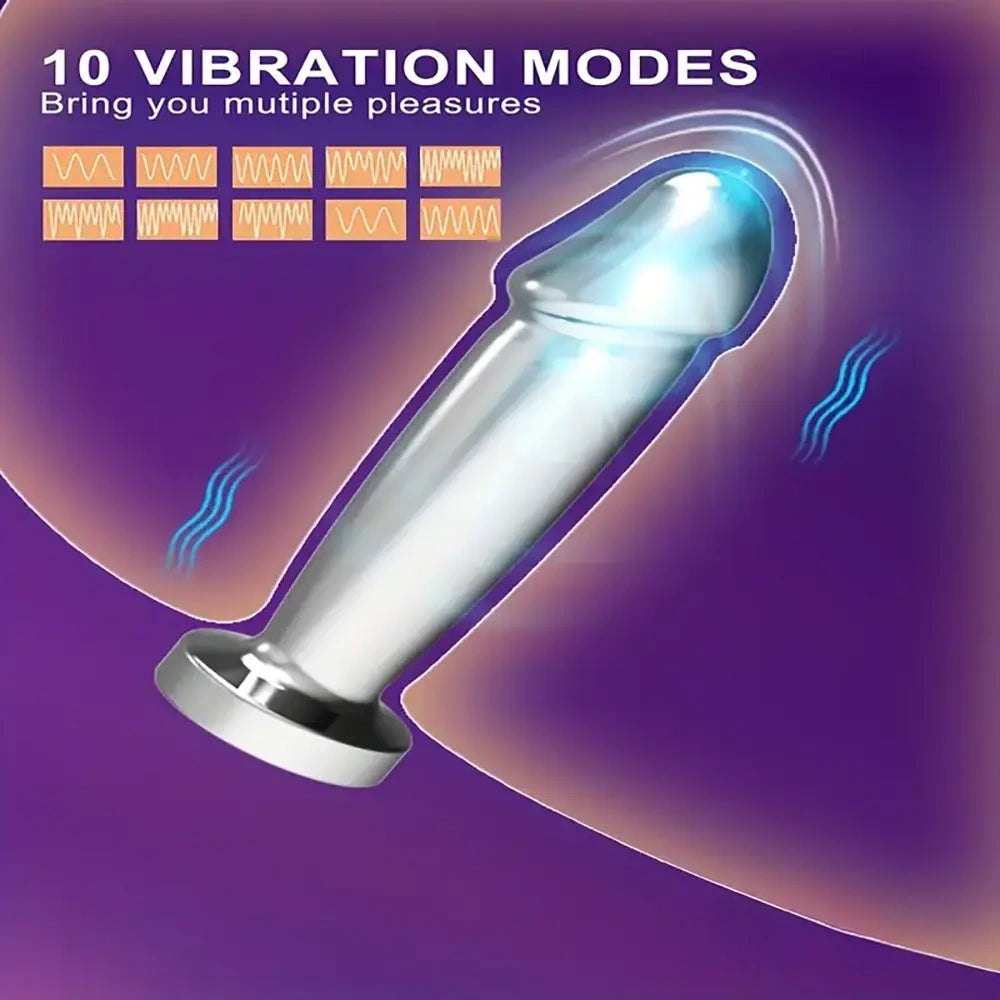 Polished silver metal vibrator, photo 6