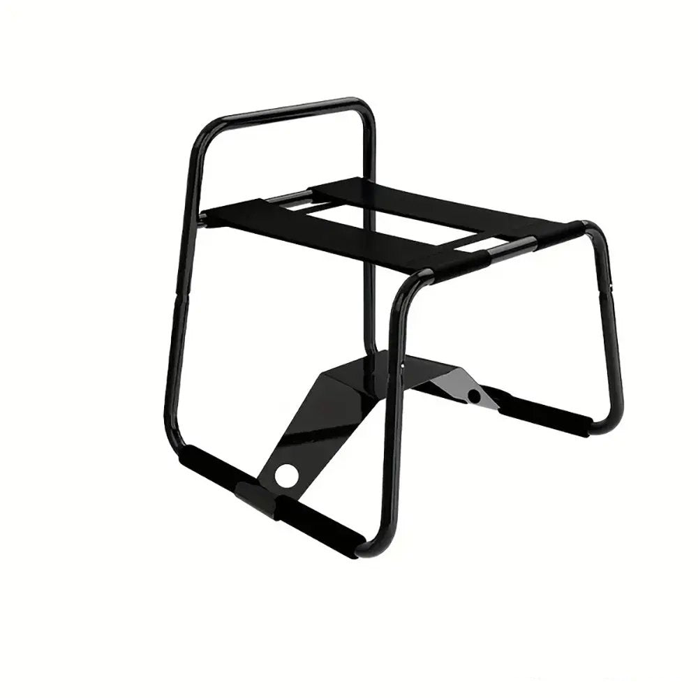 Black metal bouncing mount stool, photo 1
