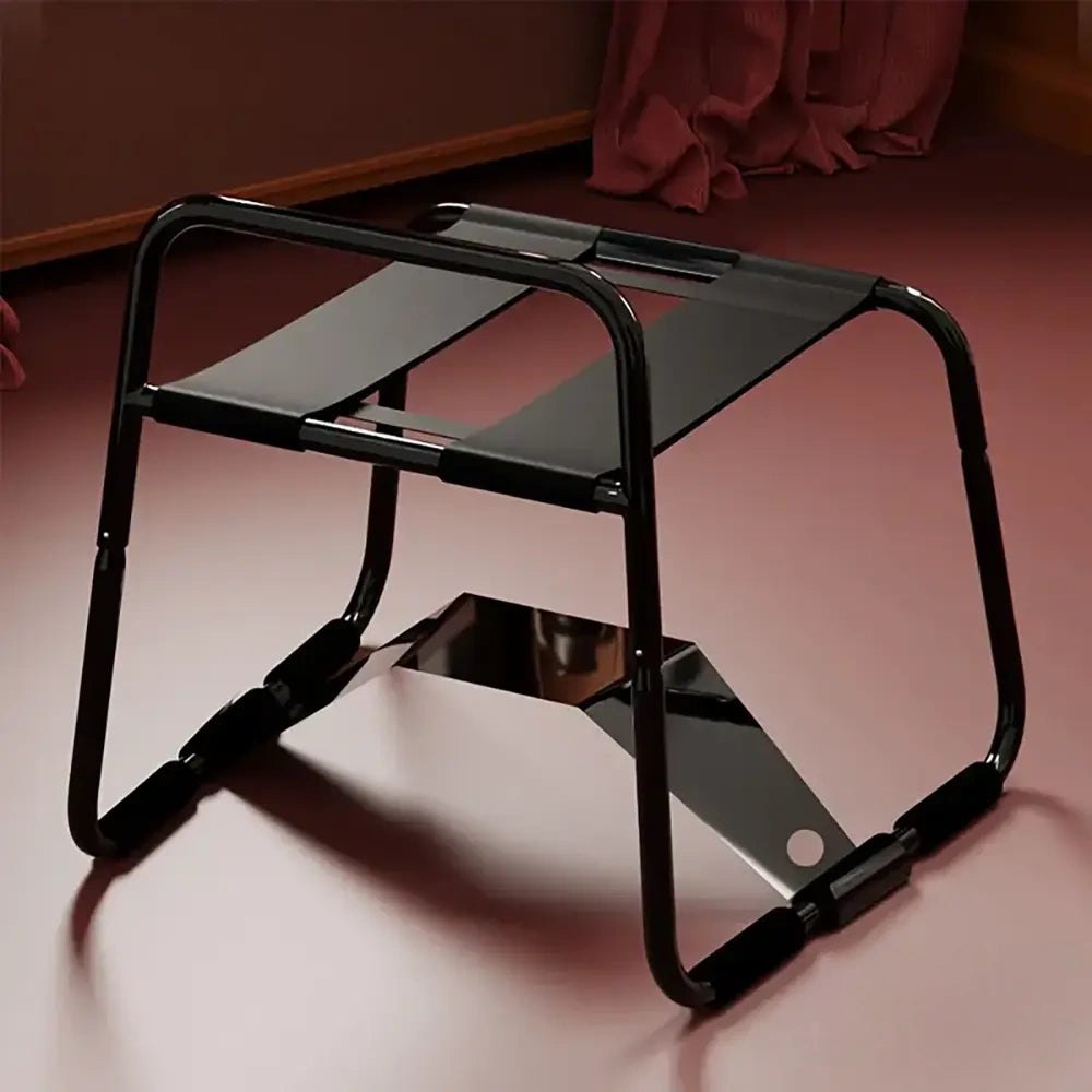 Black metal bouncing mount stool, photo 4