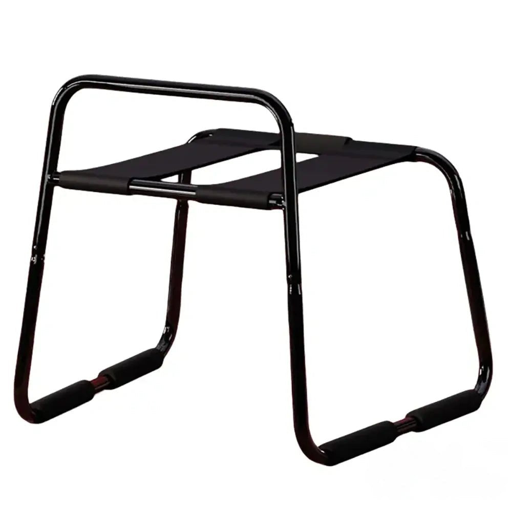 Black metal bouncing mount stool, photo 1