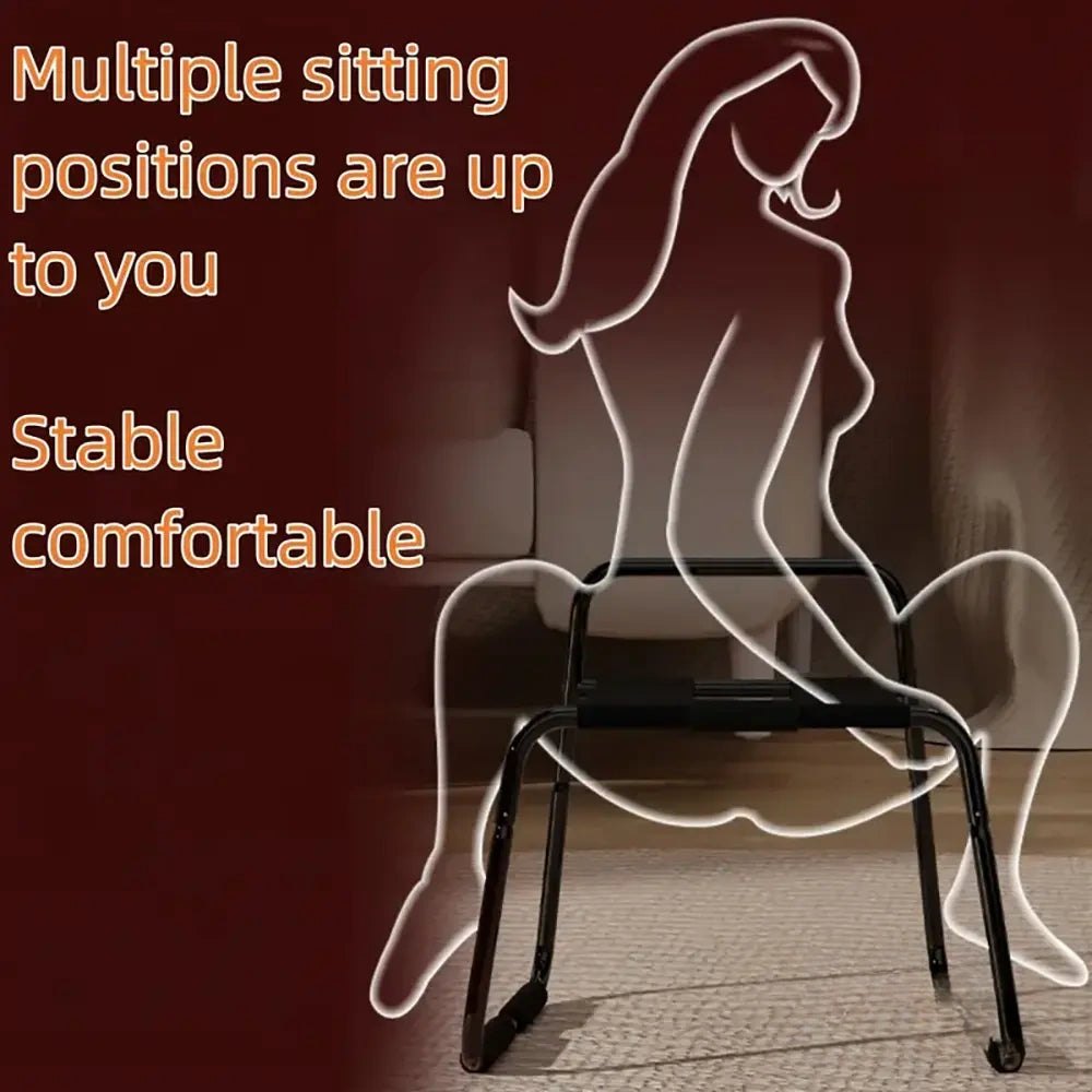 Black metal bouncing mount stool, photo 2
