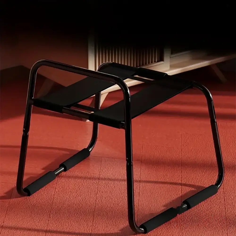 Black metal bouncing mount stool, photo 3