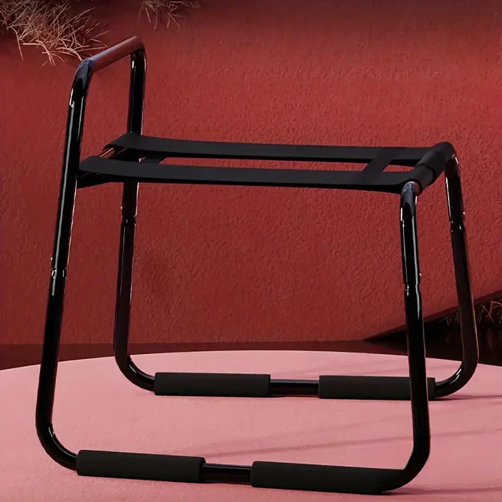 Black metal bouncing mount stool, photo 4