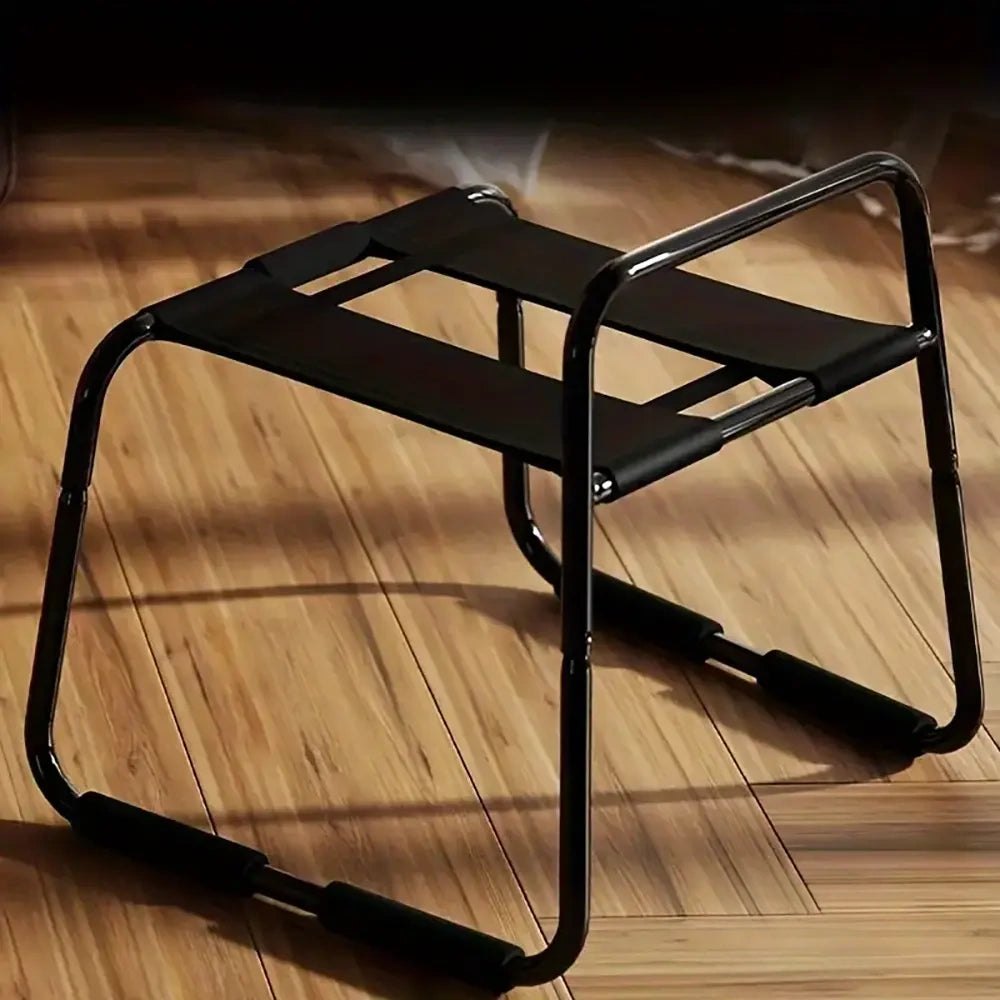 Black metal bouncing mount stool, photo 6