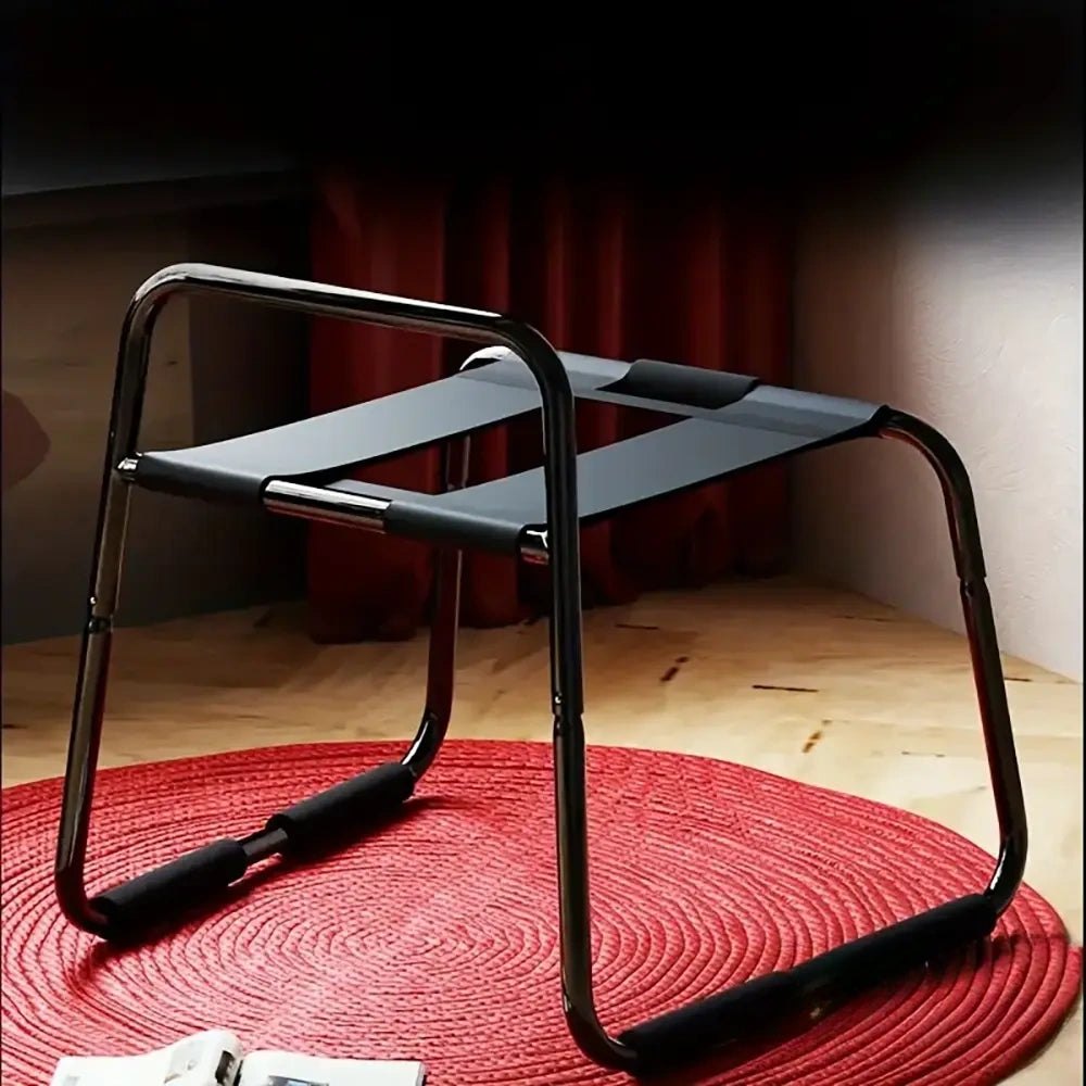 Black metal bouncing mount stool, photo 7