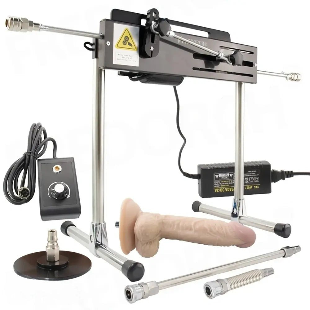 Metal frame thrusting sex machine with dildo attachment, photo 8
