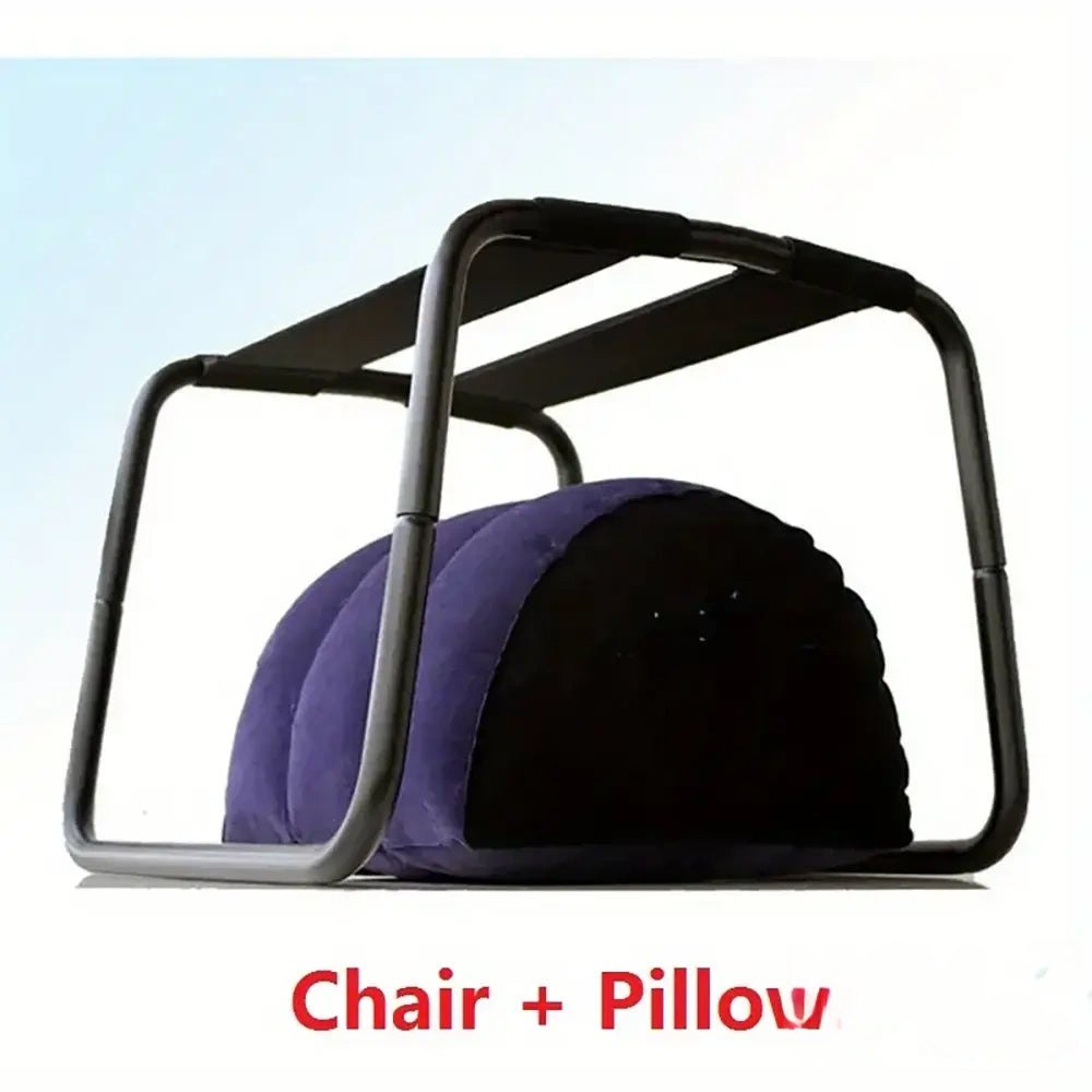 Metal frame positioning bench with inflatable cushion, photo 2