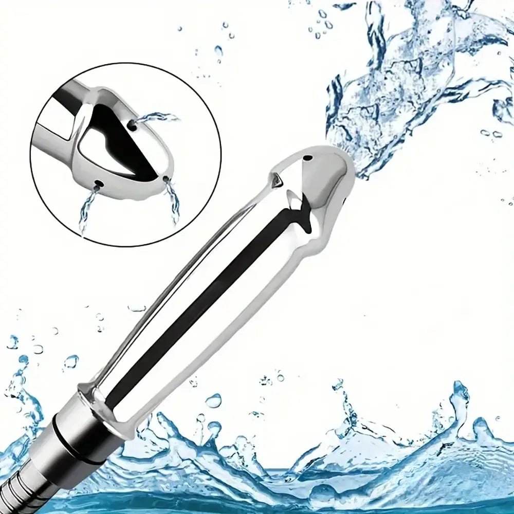 Silver metal shower douche nozzle, photo 2