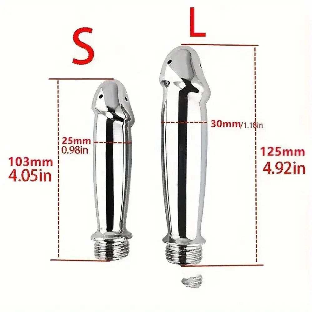 Silver metal shower douche nozzle, photo 5