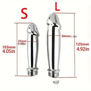 Silver metal shower douche nozzle, photo 5